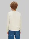 Calvin Klein FESTIVE MONO SWEATSH Krem Erkek Çocuk Sweatshirt