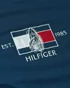 Tommy Hilfiger HILFIGER FLAG SAILIN, DAF Lacivert Erkek T-Shirt & Polo