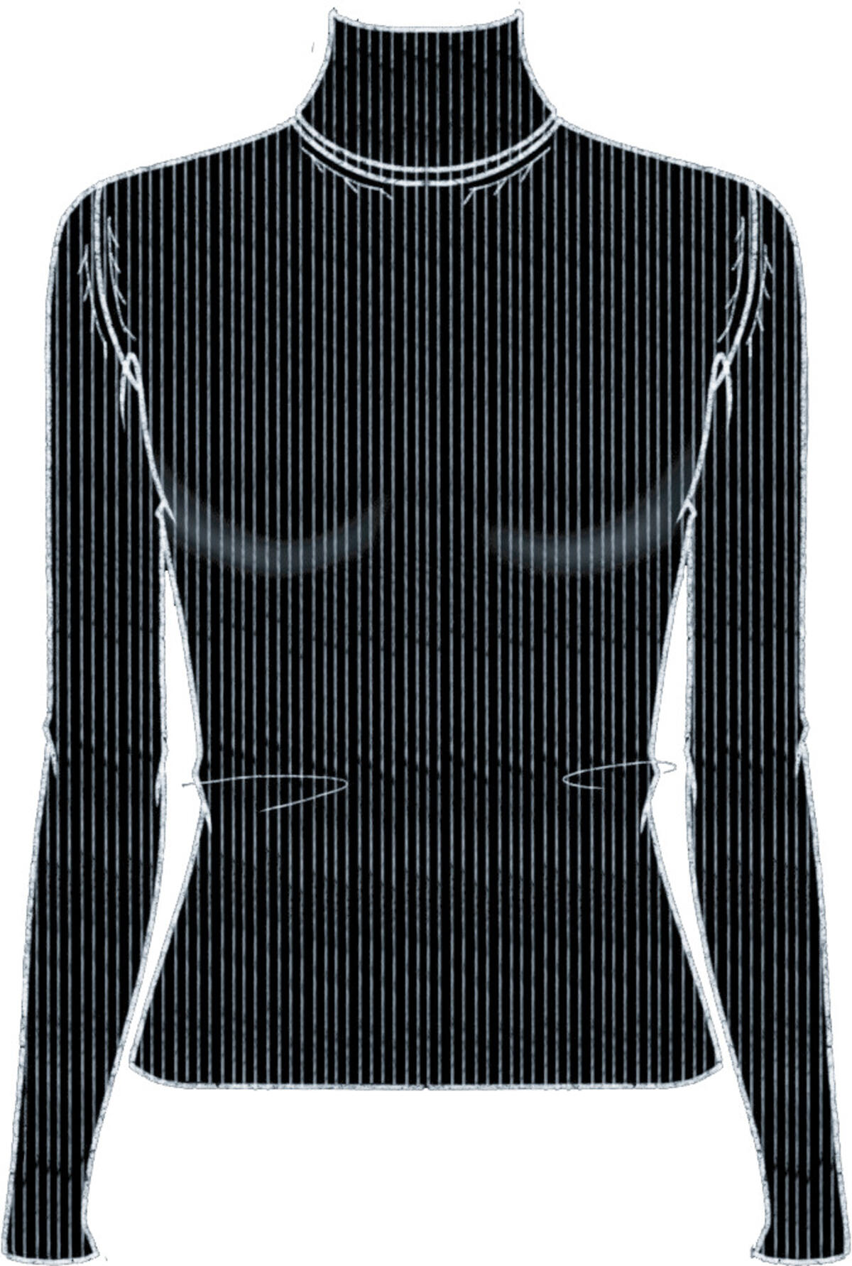 Calvin Klein WOVEN LABEL ROLL NECK Siyah Kadın Sweatshirt Calvin Klein WOVEN LABEL ROLL NECK Siyah Kadın Sweatshirt