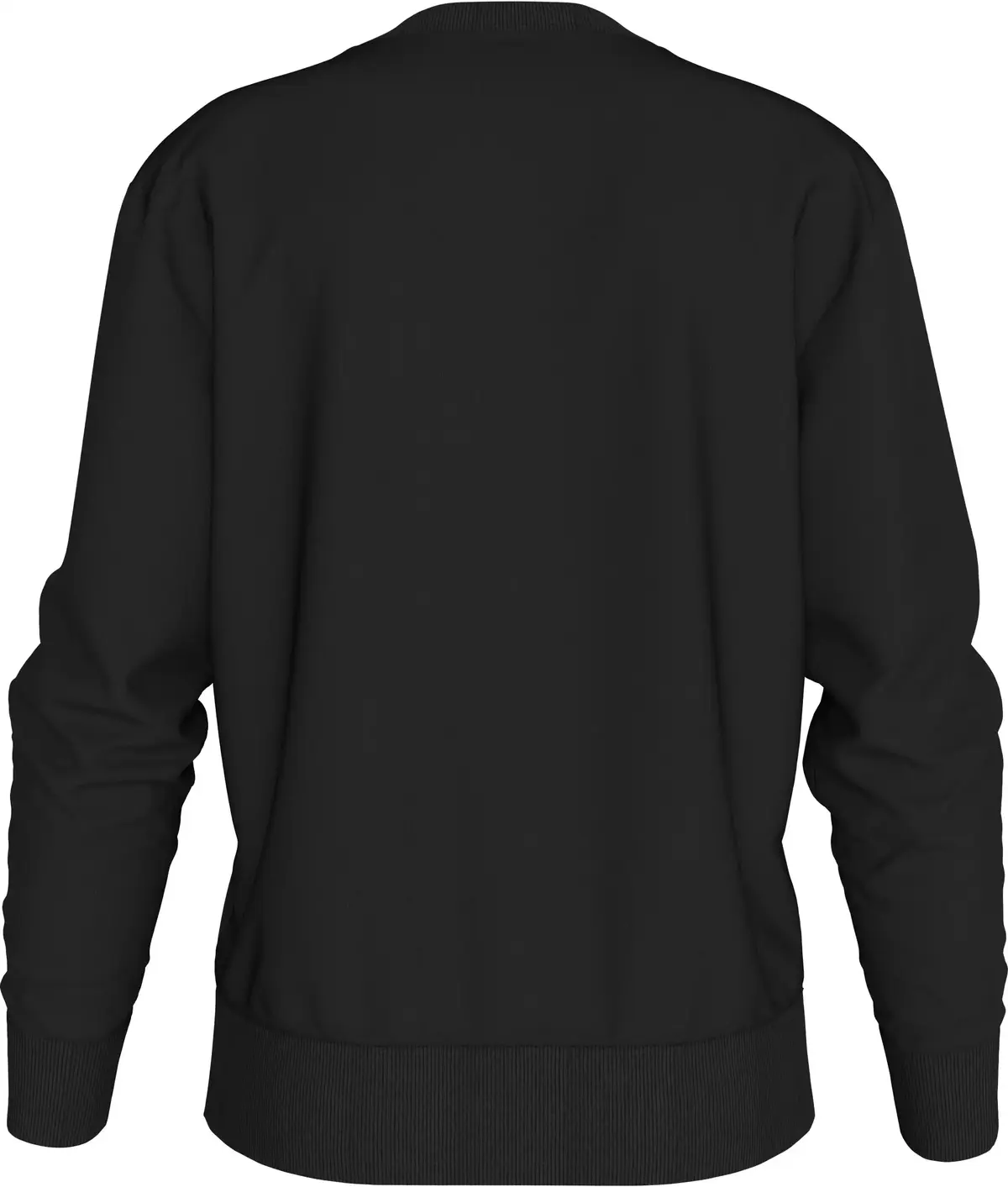 Calvin Klein WOVEN LABEL CREW NEC, BEH Siyah Erkek Sweatshirt