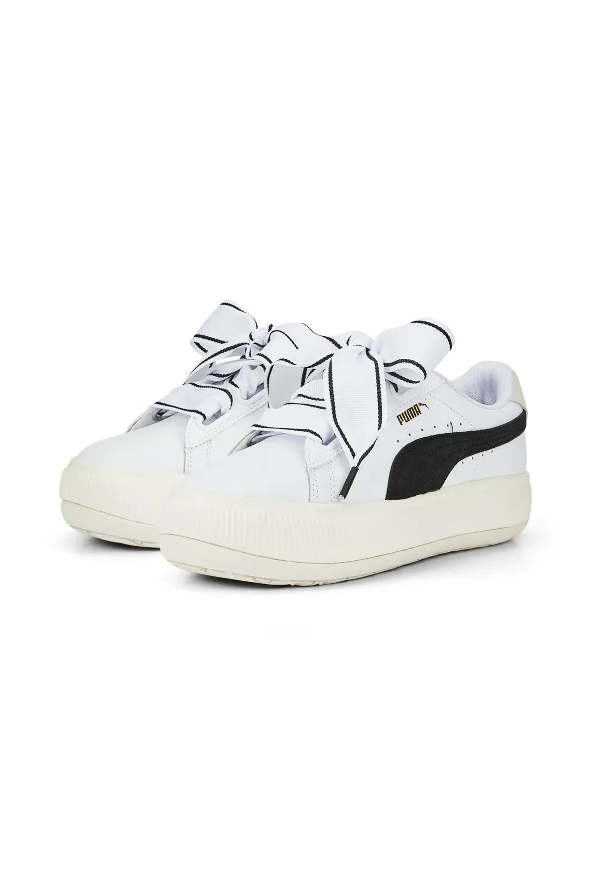 Puma Suede Mayu Heart Wns Beyaz - Siyah Kadın Günlük Spor Ayakkabı