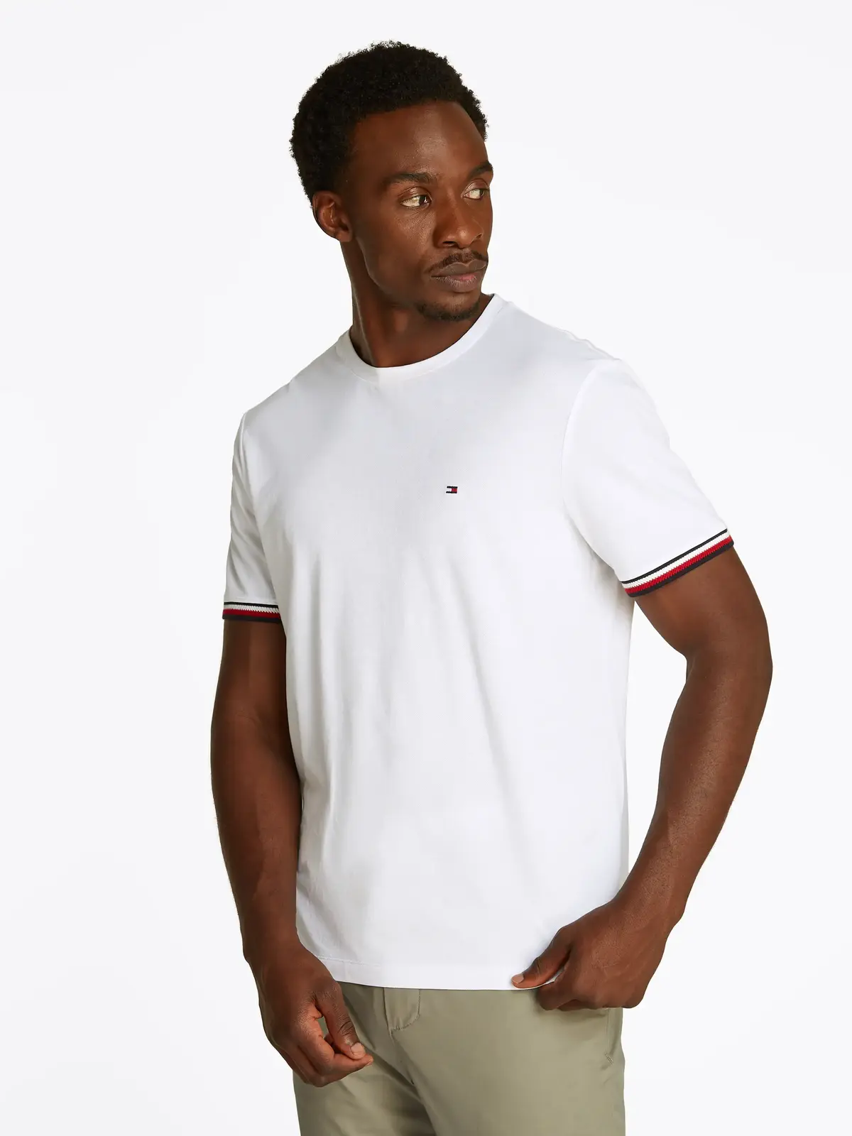 GLOBAL STRIPE CUFF T, YBR