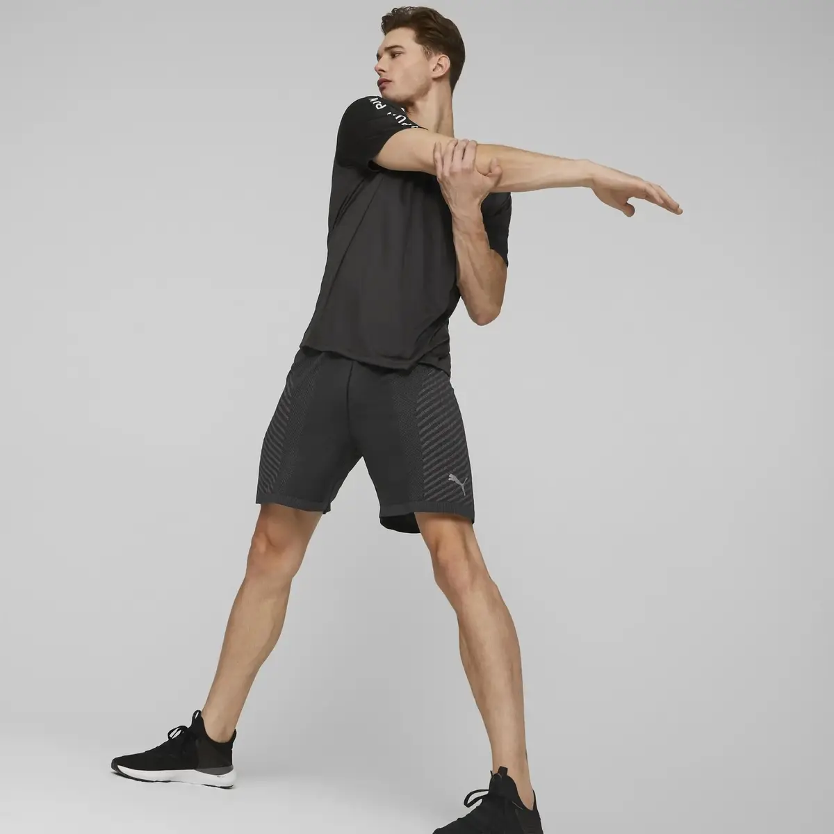 Puma FIT TAPED TEE Siyah Erkek/Unisex Koşu ve Performans T-Shirt
