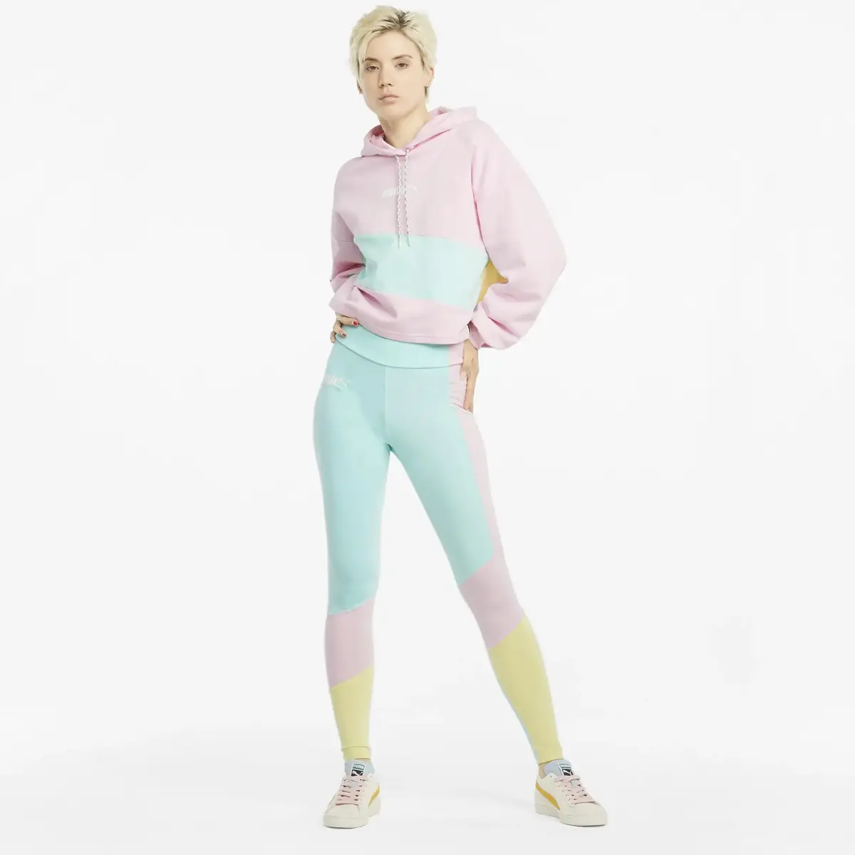 Puma Intl High Waist Leggings Beach Glas Mavi Kadın Tayt