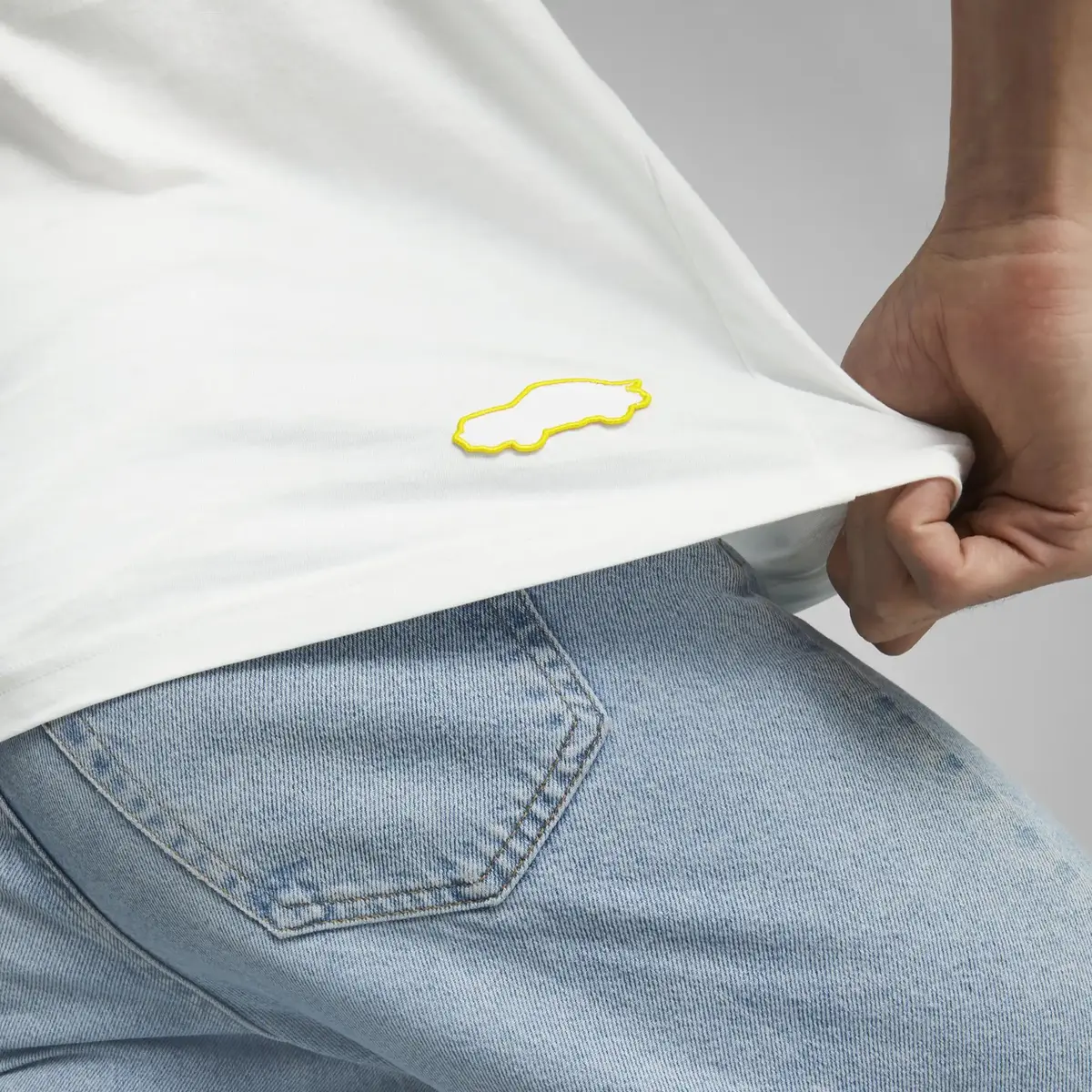 Puma PL Logo Tee Beyaz Erkek/Unisex T-Shirt