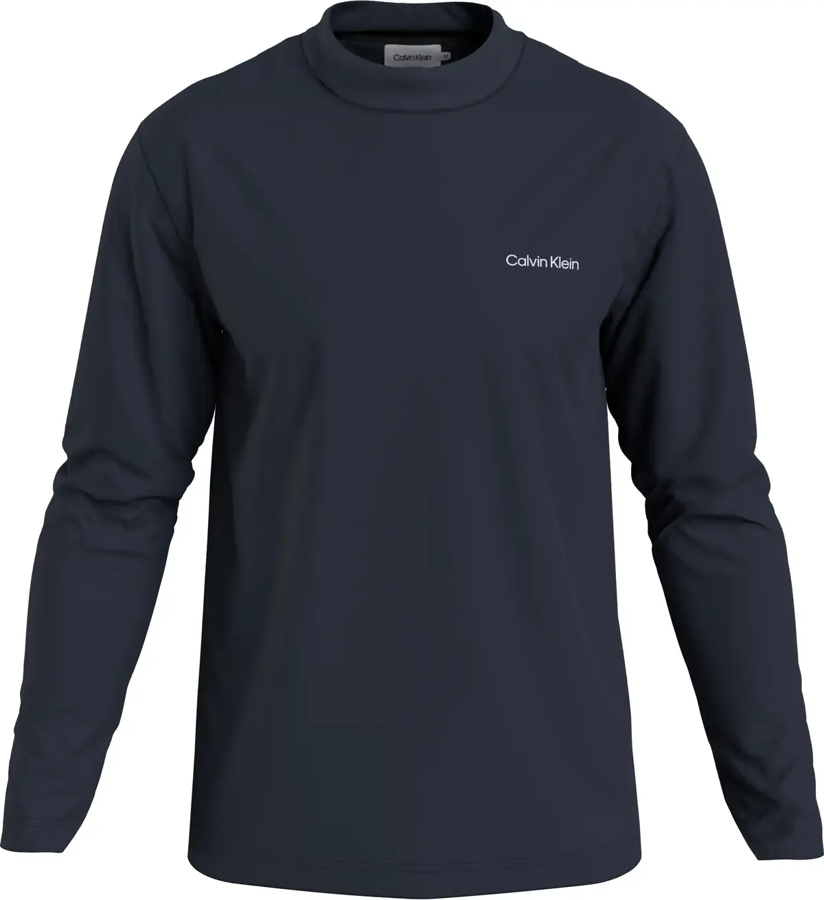 Calvin Klein MICRO LOGO LS MOCK N Erkek Antrasit T-Shirt