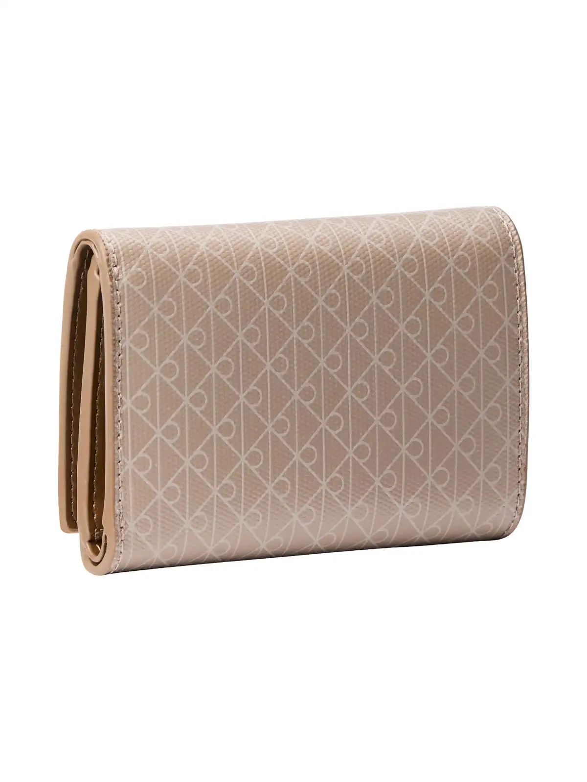 Calvin Klein EMBLEM AOP TRIFOLD Kahverengi Kadın Cüzdan
