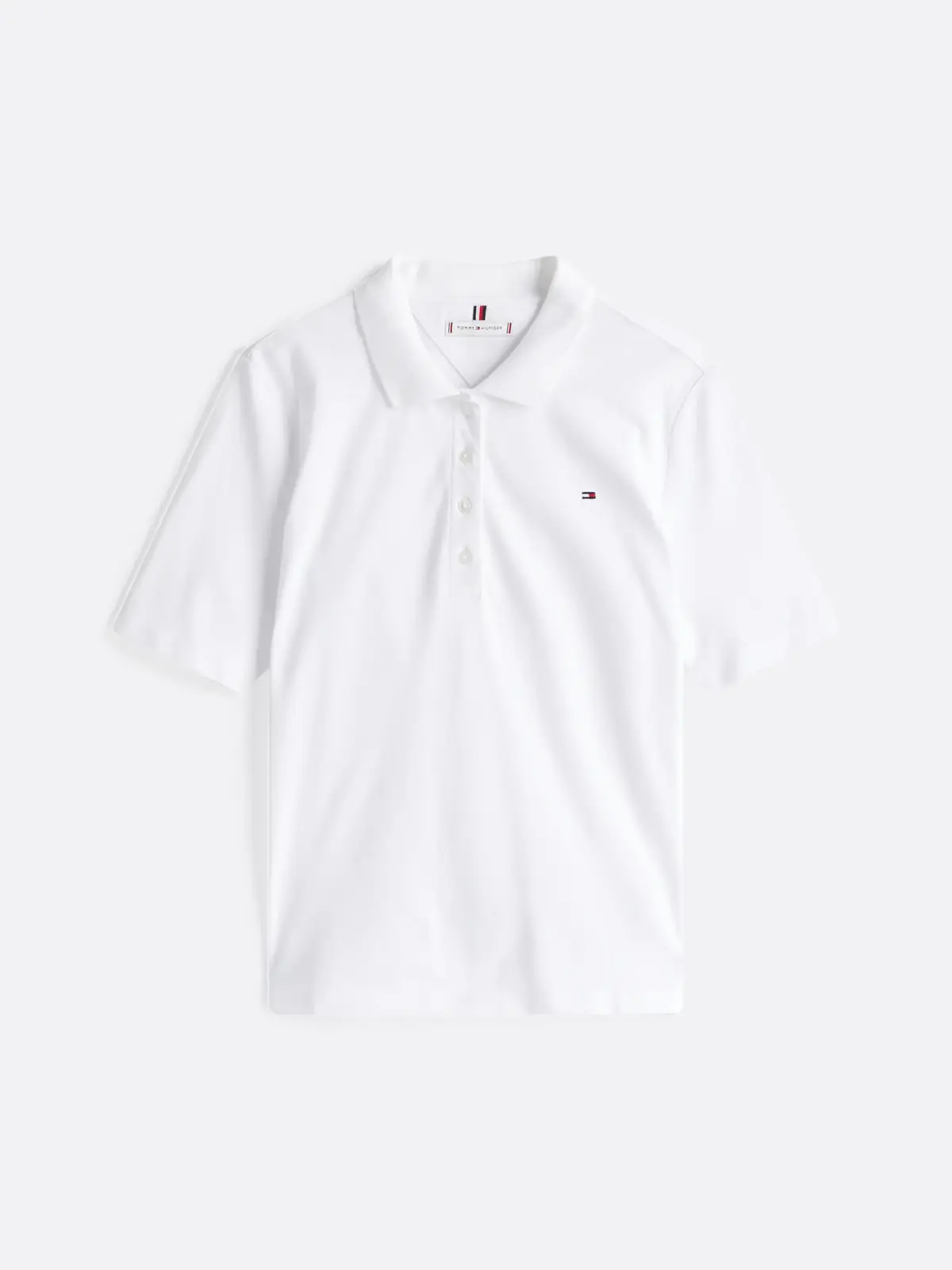Tommy Hilfiger 1985 REG PIQUE POLO, YCF Beyaz Kadın T-Shirt & Polo