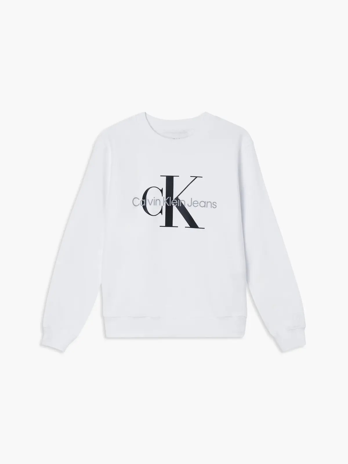 Calvin Klein CORE MONOLOGO SWEATS Kadın Beyaz Sweatshirt