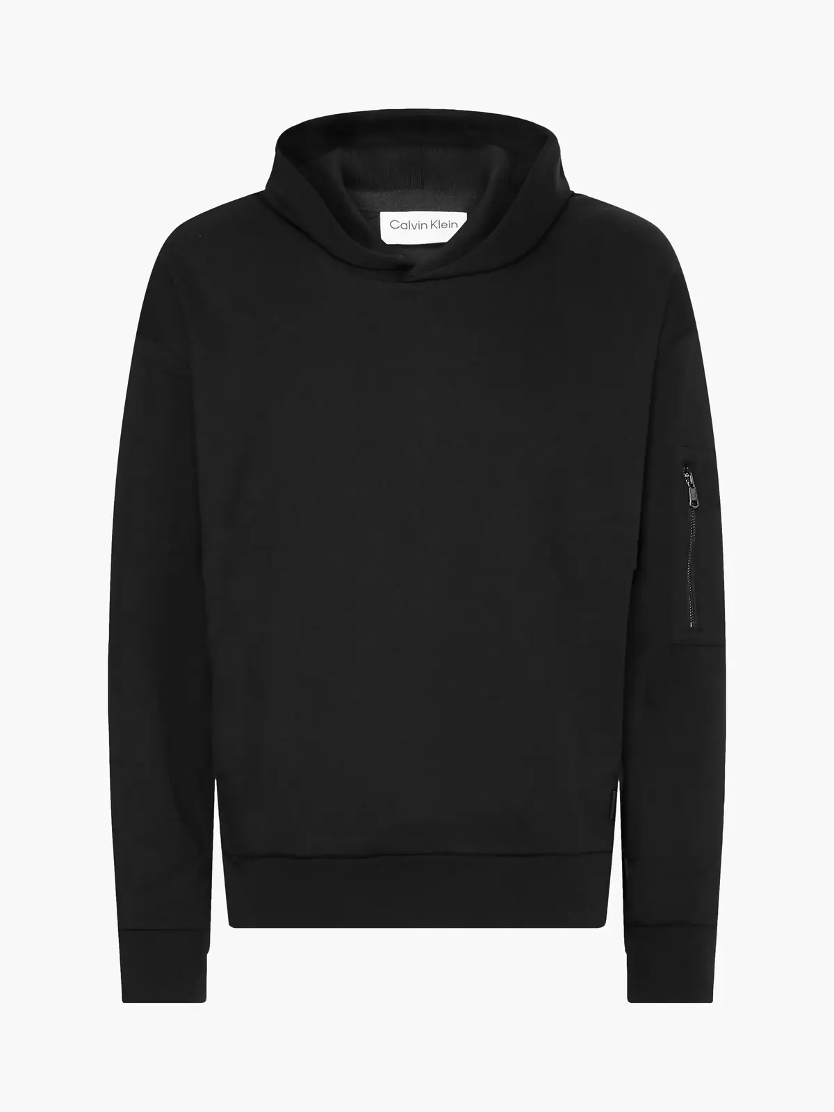 Calvin Klein SMOOTH COTTON COMFOR Erkek Siyah Hoodie