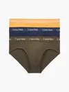 Calvin Klein HIP BRIEF 3PK Erkek Kahverengi Slip Set