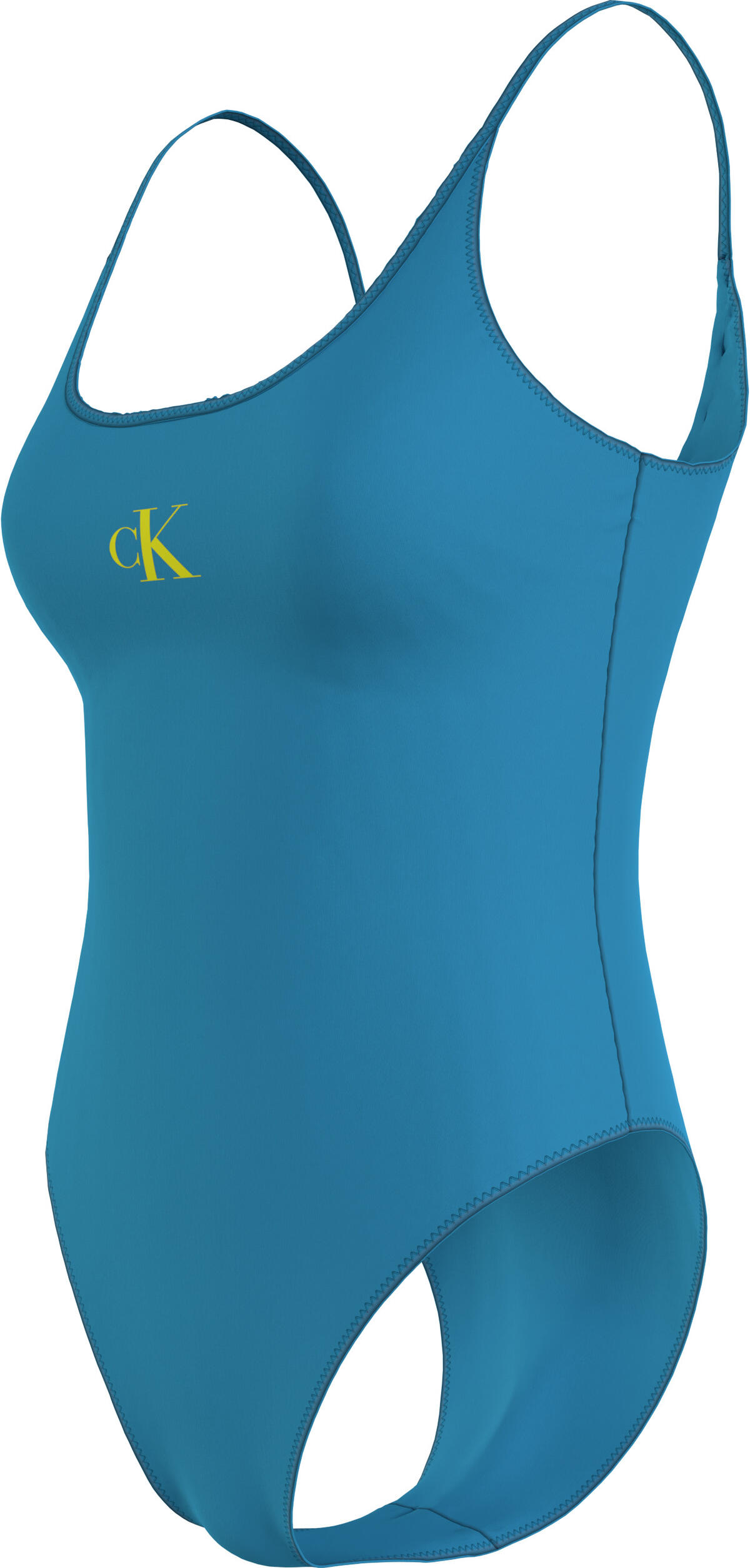Calvin Klein SCOOP BACK ONE PIECE Kadın Mavi Mayo