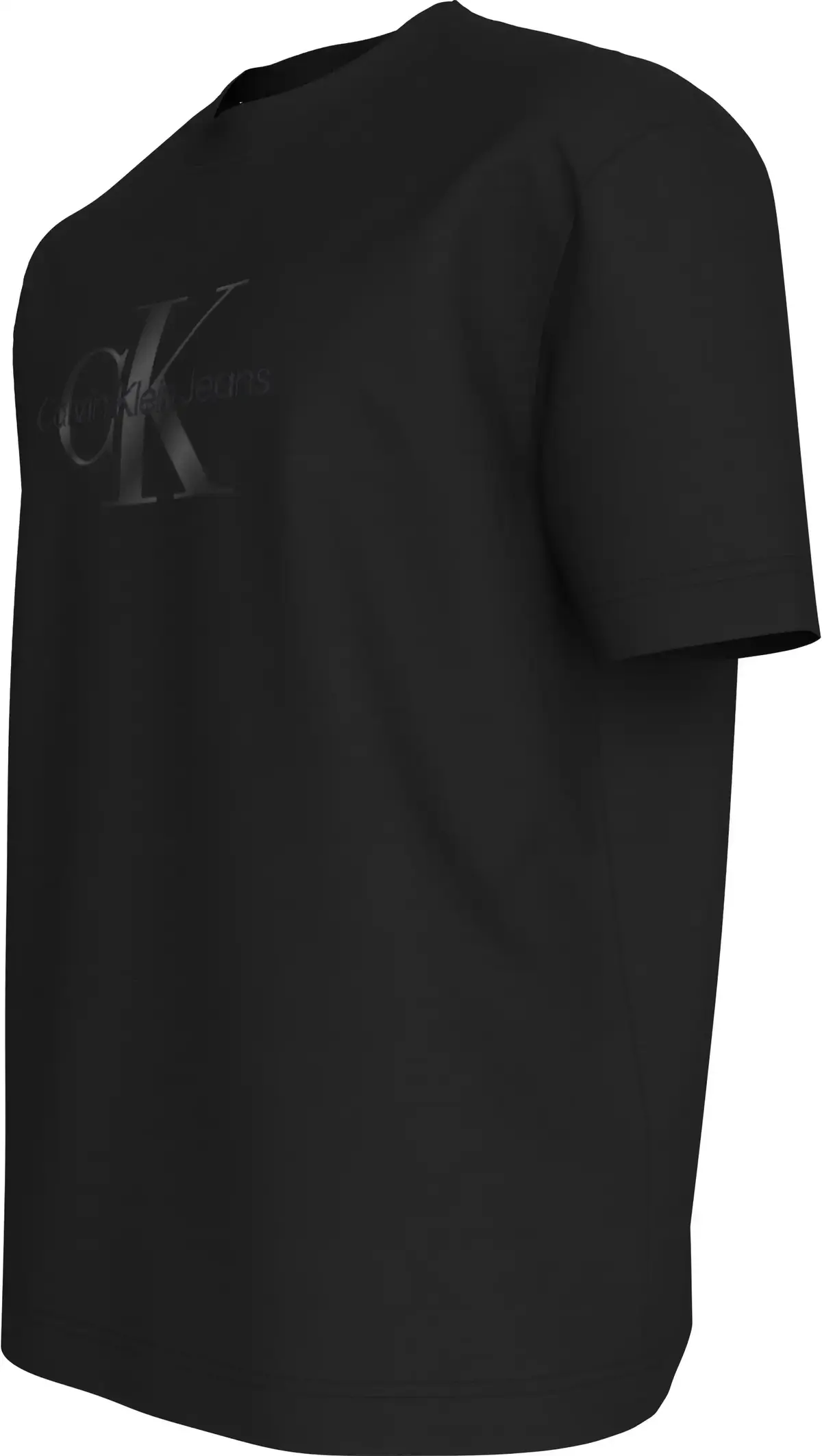 Calvin Klein SHINY MONOLOGO TEE, BEH Siyah Erkek T-Shirt & Polo