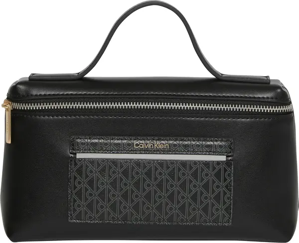 Calvin Klein EMBLEM AOP BEAUTY CASE GIFTSET Kadın Siyah El Çanta