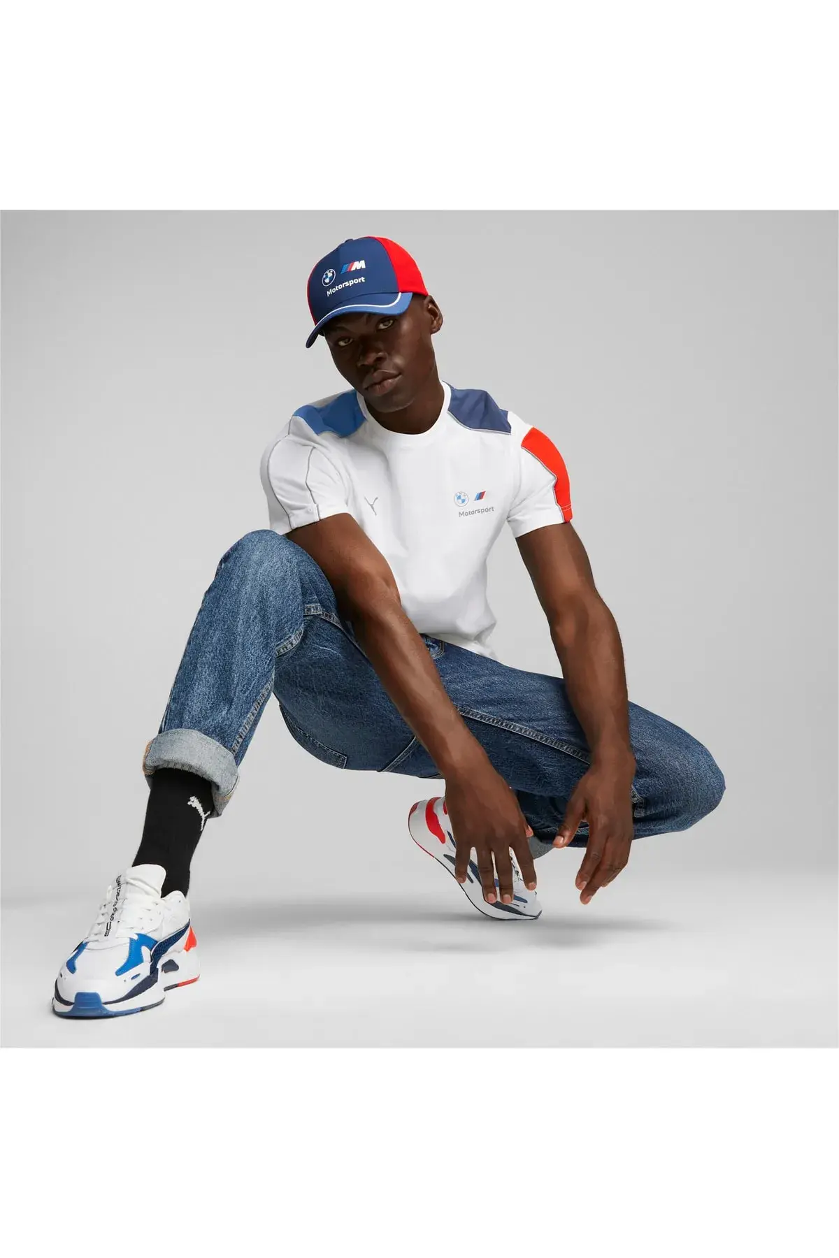 Puma Bmw Mms Bb Cap Mavi-Kırmızı Unisex Şapka