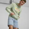 Puma SWxP PUMA WORLDWIDE Hoodie Yeşil Erkek Hoodie