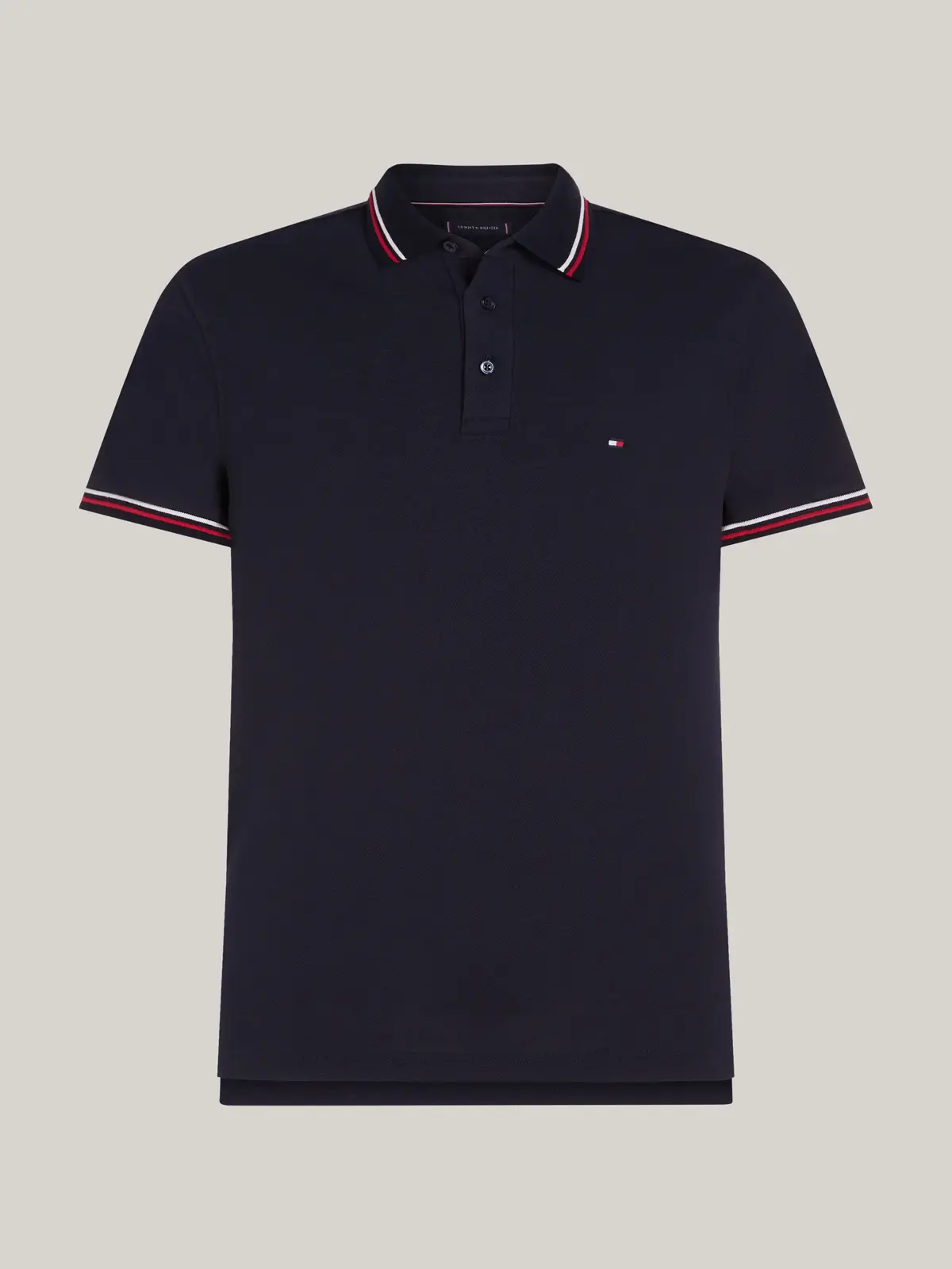 Tommy Hilfiger TIPPED SLIM FIT POLO, DW5 Siyah Erkek T-Shirt & Polo