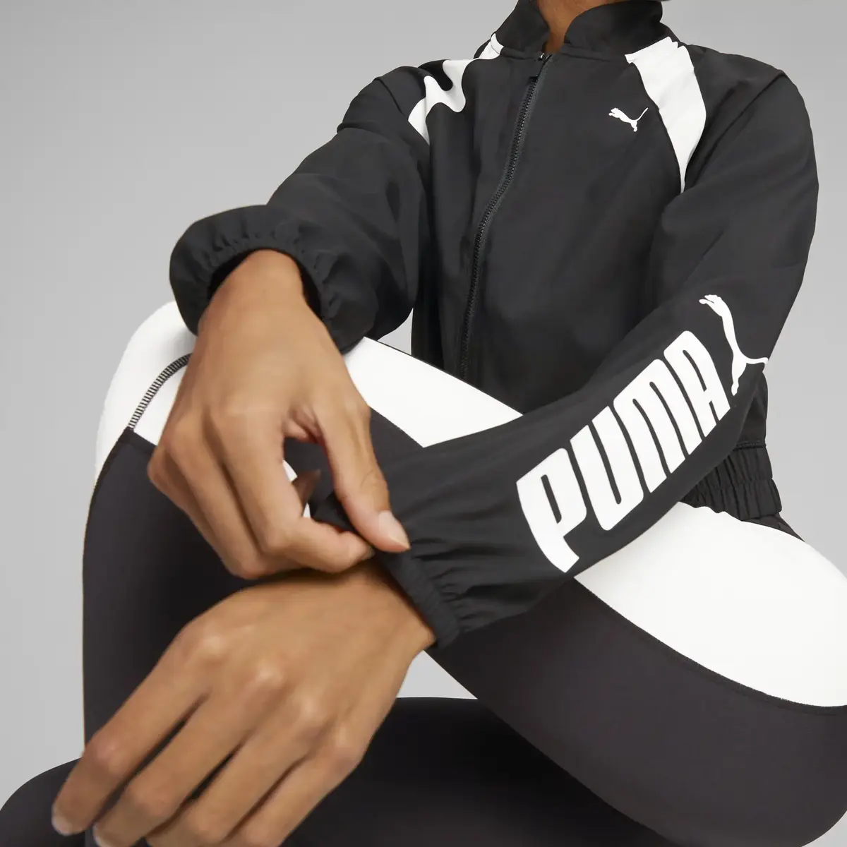 Puma Fit Woven Fashion Fermuarlı Swaetshirt