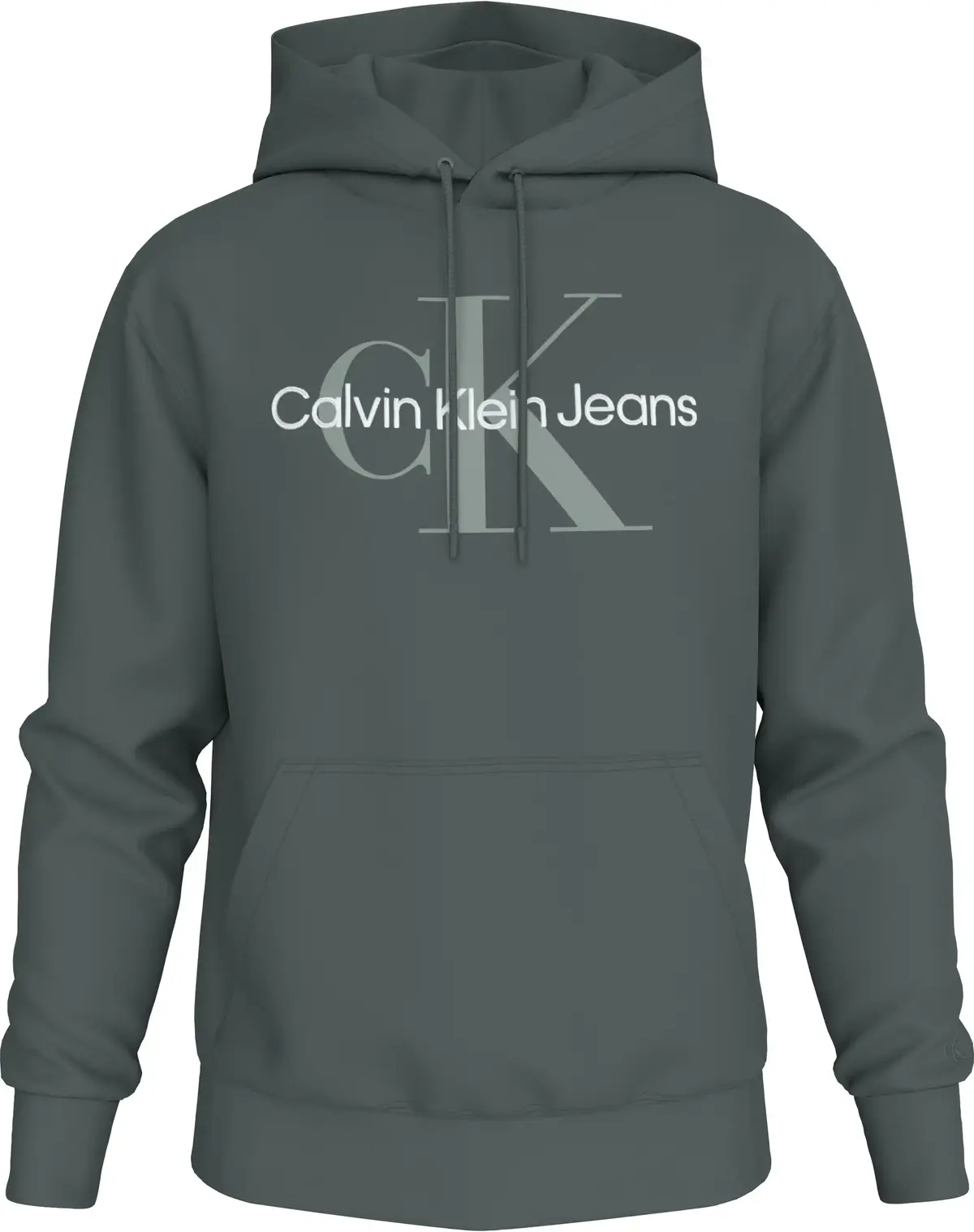 Calvin Klein SEASONAL MONOLOGO RE Erkek Yeşil Sweatshirt