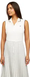 Tommy Hilfiger SPORTY PLEATED POLO, YBL Beyaz Kadın Elbise-Etek