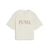 Puma SQUAD Graphic Tee Bej Kadın T-Shirt