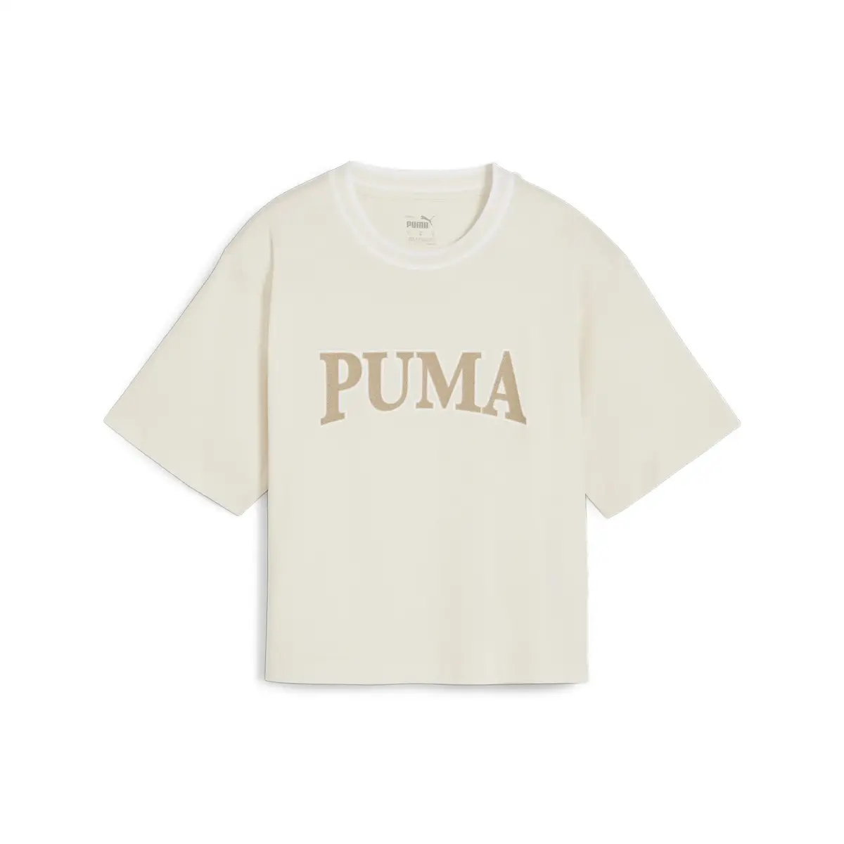 Puma SQUAD Graphic Tee Bej Kadın T-Shirt