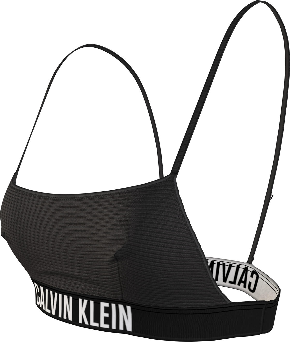 Calvin Klein BRALETTE-RP Kadın Siyah Bikini Üstü