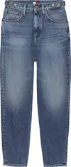 Tommy Hilfiger MOM JEAN UH TPR TAB, 1A5 Mavi Kadın Jean Pantolon