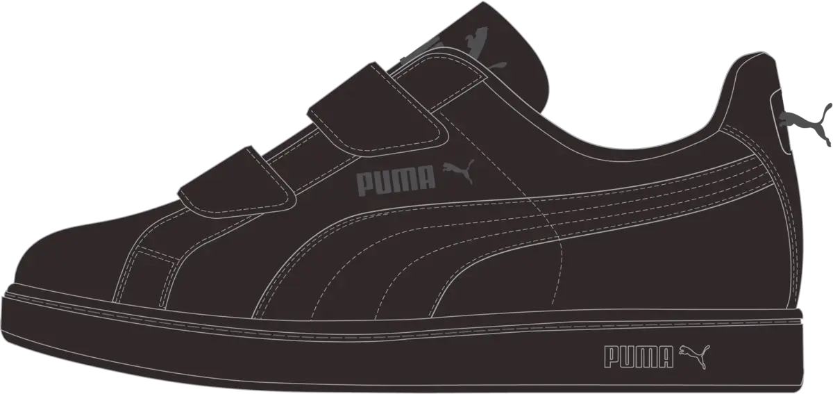 Puma Smash FUN L V PS Siyah Çocuk Spor Ayakkabı