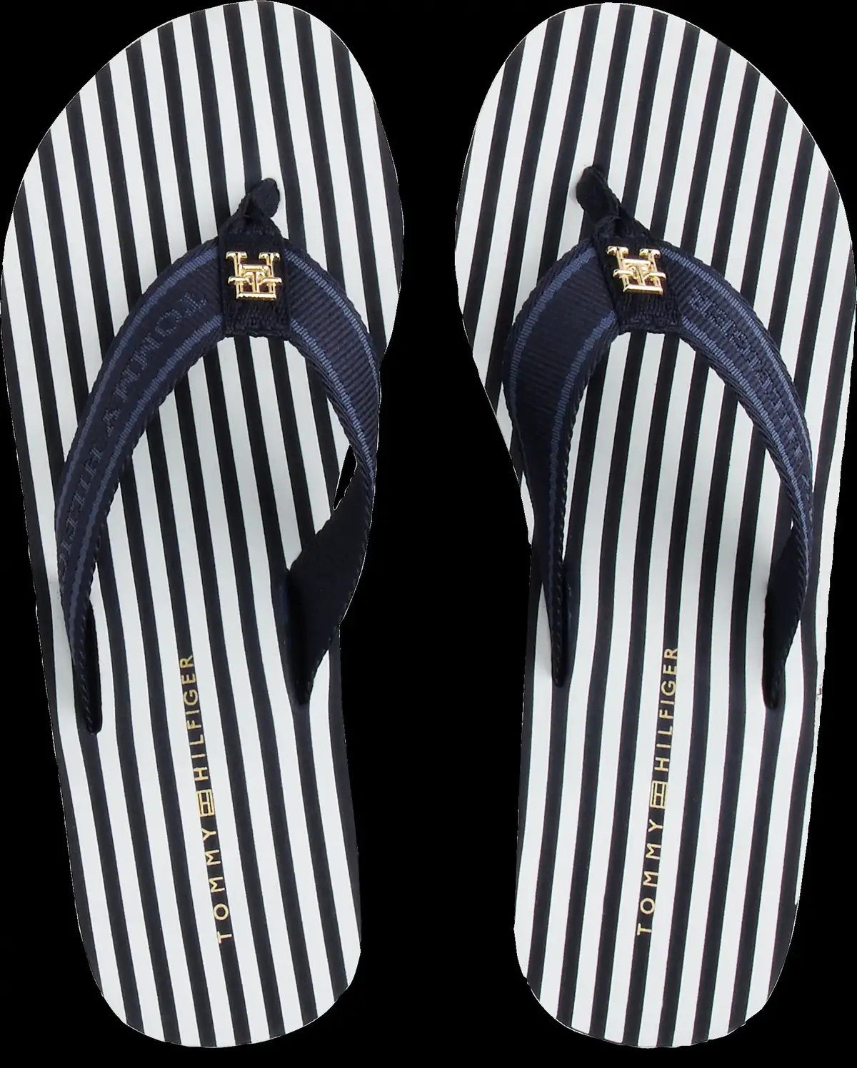 Tommy Hilfiger TH STRIPES WEDGE BEA, DW6 Siyah Kadın Terlik