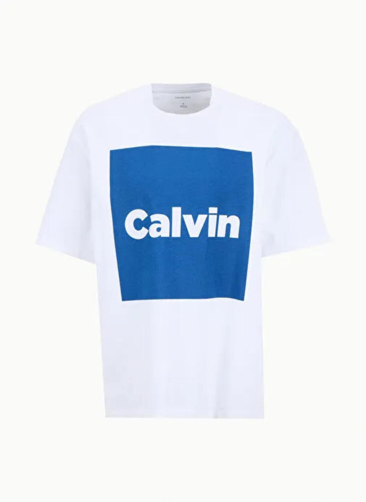Calvin Klein SS 16S IO CALVIN BOX Beyaz Erkek T-Shirt