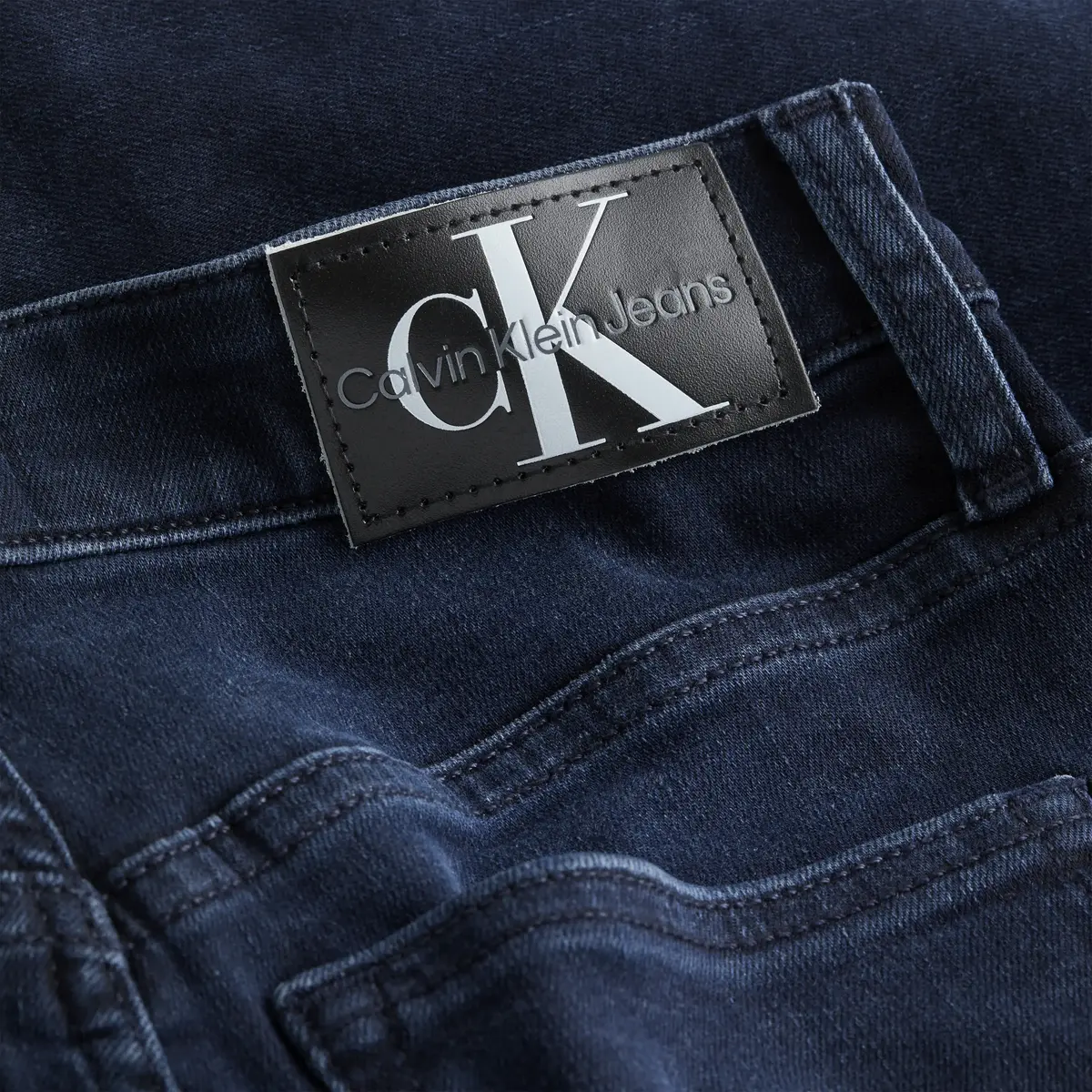 Calvin Klein HIGH RISE SUPER SKIN Kadın mavi Kot Pantolon