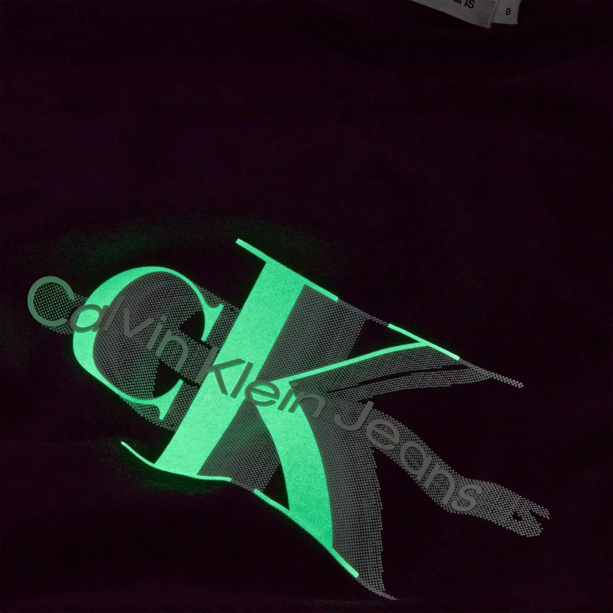 Calvin Klein PERFORATED GLOW MONO Erkek Siyah T-Shirt