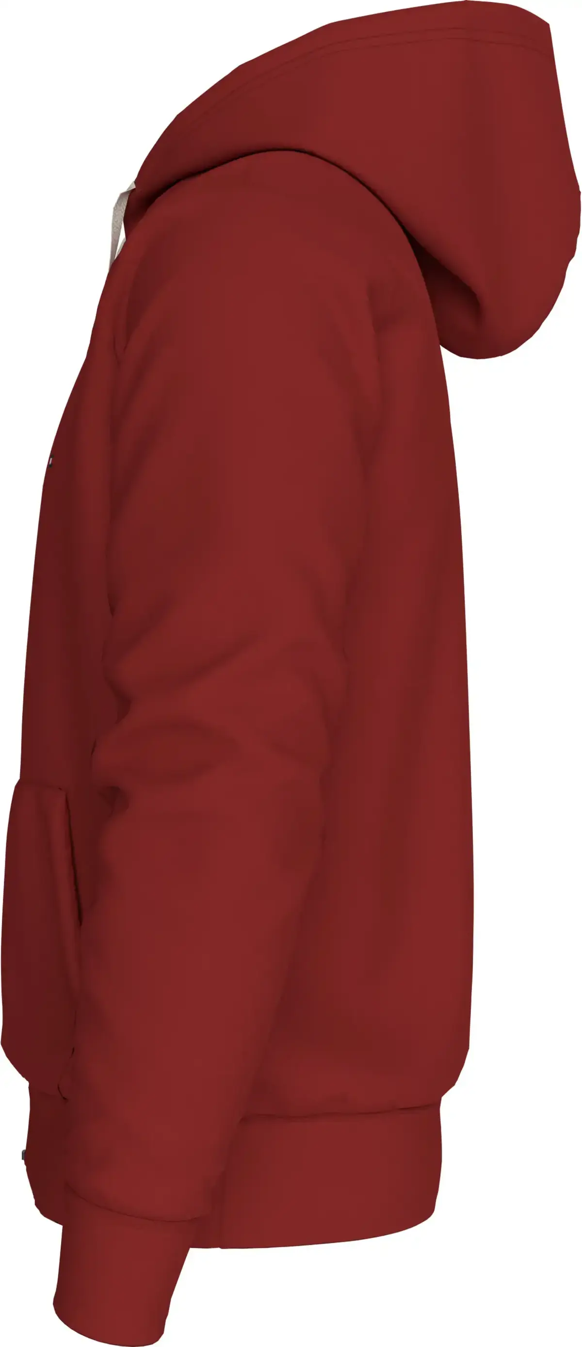 Tommy Hilfiger ESSENTIAL FLEECE ZIP  Erkek Kırmızı Fermuarlı Ceket