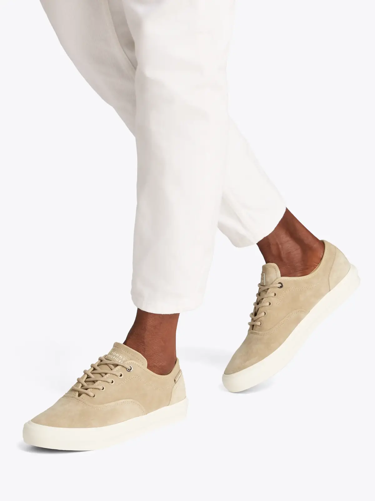 Tommy Hilfiger TH HI VULC LOW OXFOR Bej Erkek Spor Ayakkabı & Sneaker