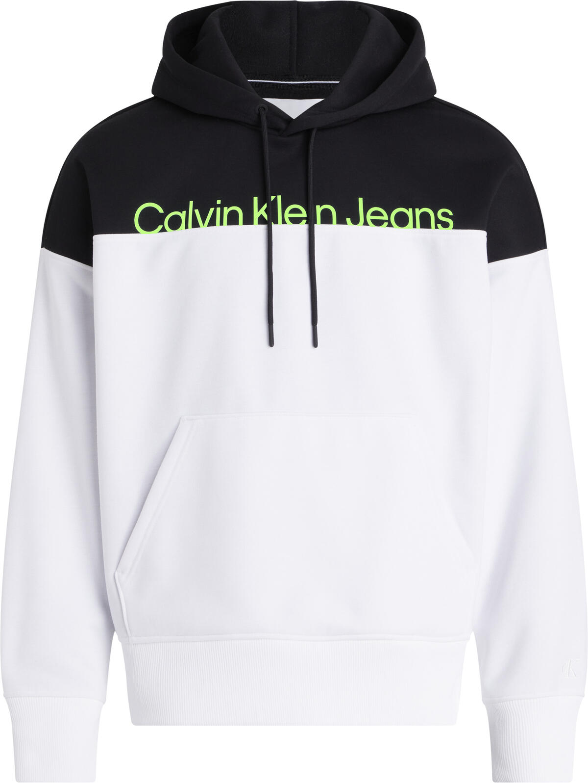 Calvin Klein INSTITUTIONAL COLORB Erkek Beyaz Hoodie