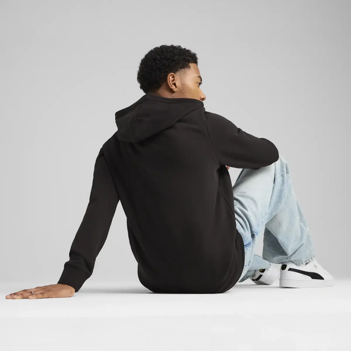 Puma ESS Full-Zip Hoodie Siyah Erkek Sweatshirt
