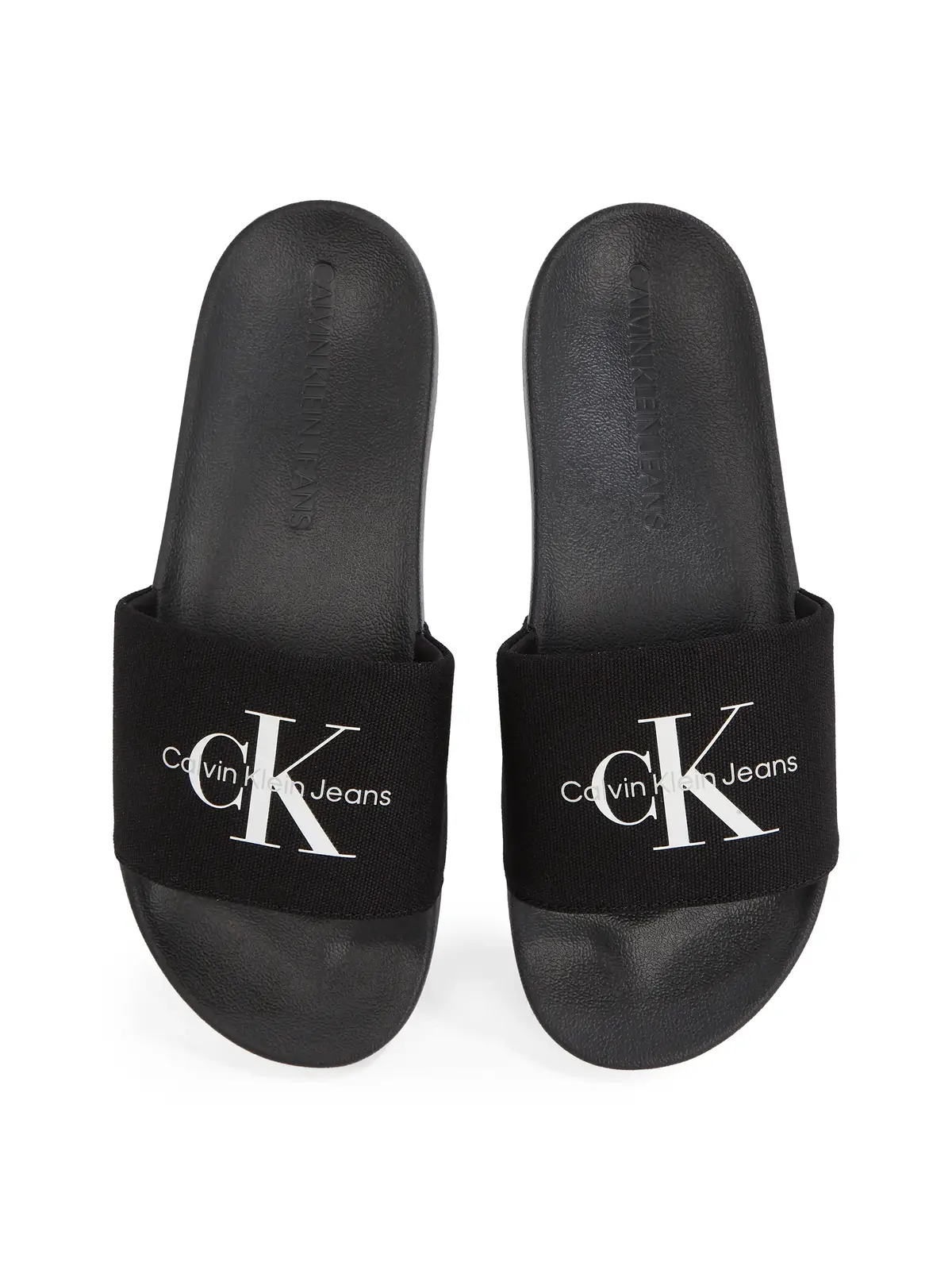 Calvin Klein SLIDE MONOGRAM CV Siyah Terlik