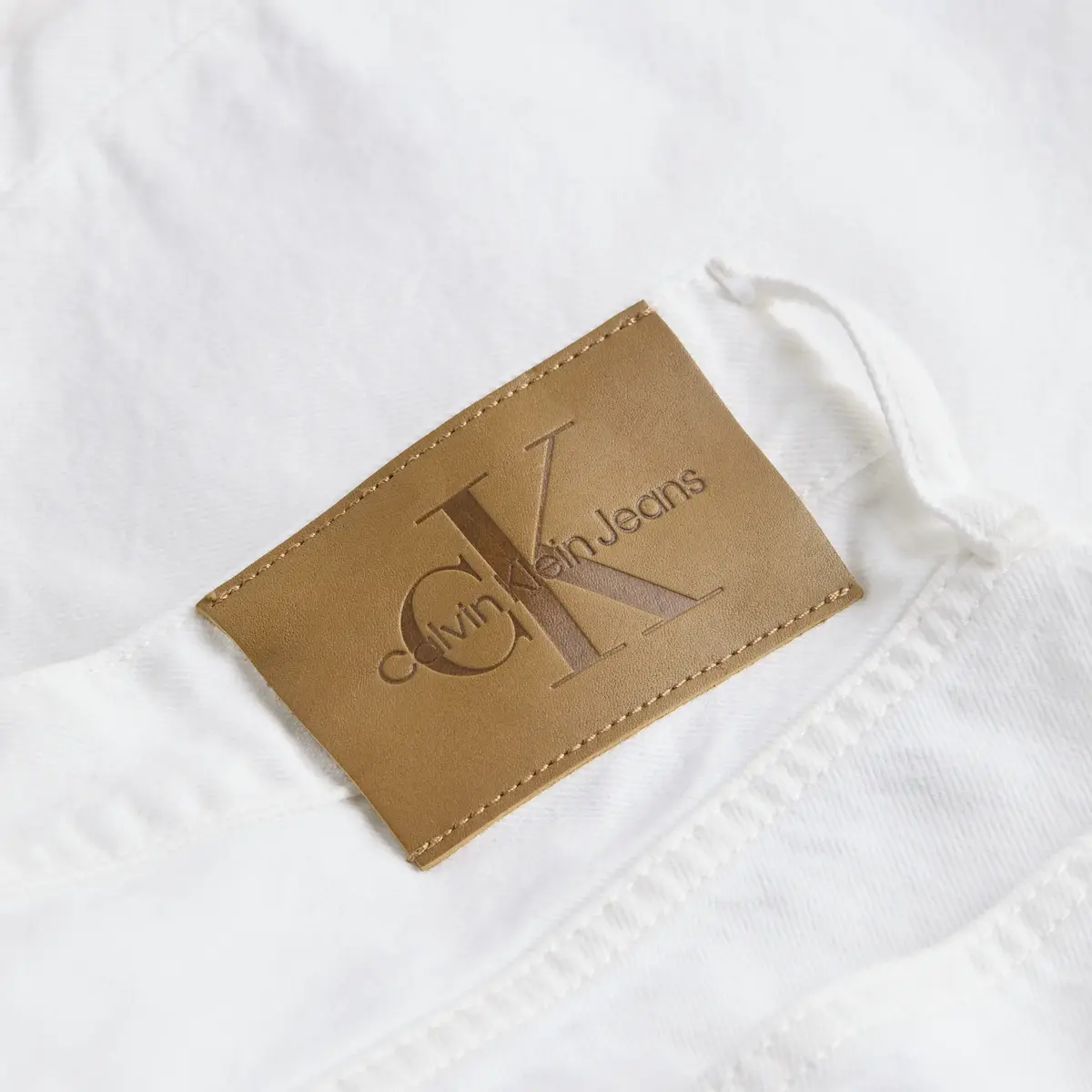 Calvin Klein RELAXED DENIM SHORT, 1AA Beyaz Erkek Şort