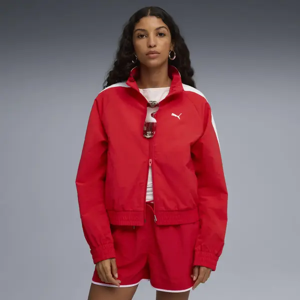 Puma T7 Relaxed Track Jacket Kırmızı Kadın Ceket