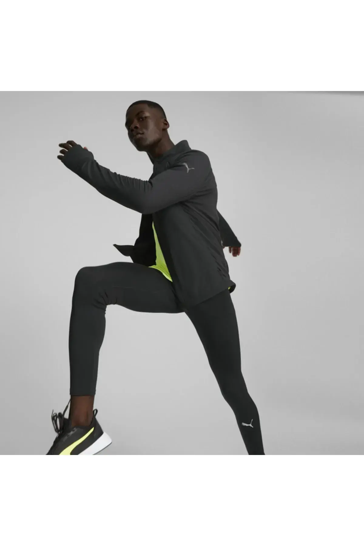 Puma Run Wrmlbl Padded Jacket M Siyah Erkek Fermuarlı Koşu Ve Yürüyüş Ceketi