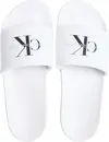Calvin Klein SLIDE MONOGRAM CV, 0K4 Beyaz Erkek Terlik