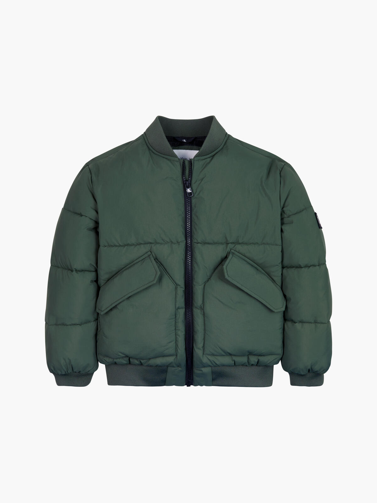 Calvin Klein PUFFY MINIMAL BOMBER Erkek Yeşil Mont
