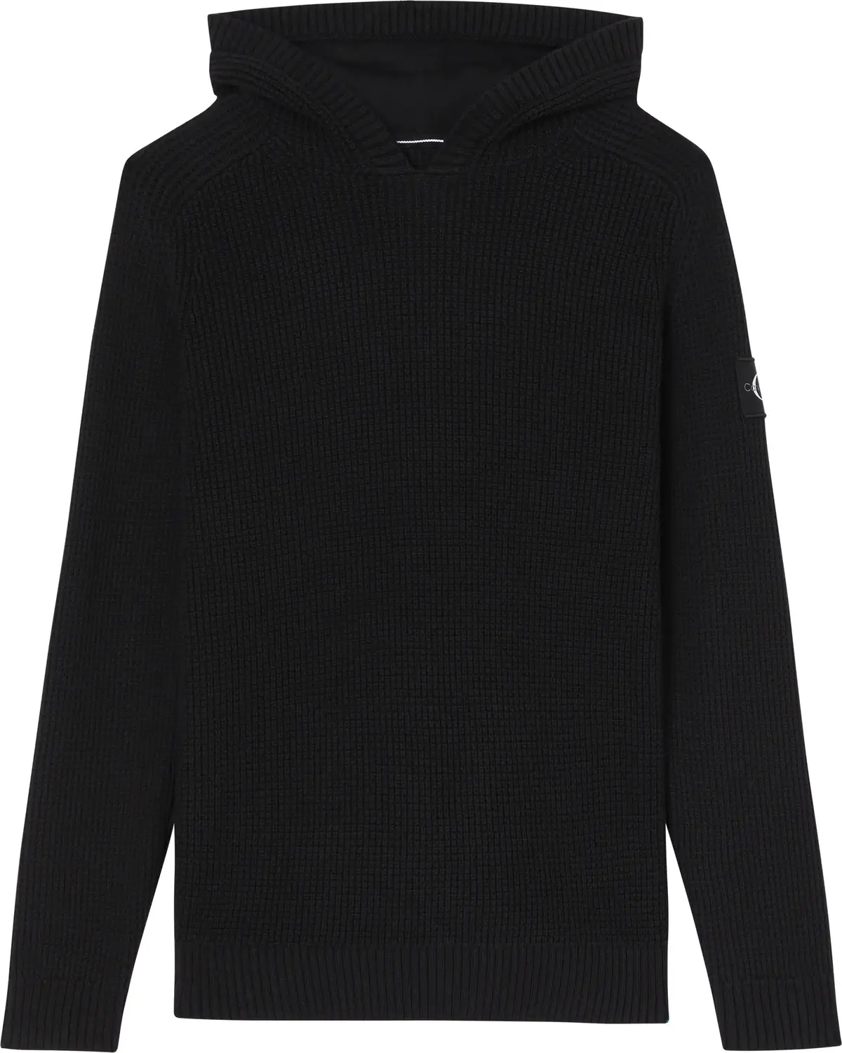 Calvin Klein MONOLOGO BADGE SWEAT Erkek Siyah Kazak
