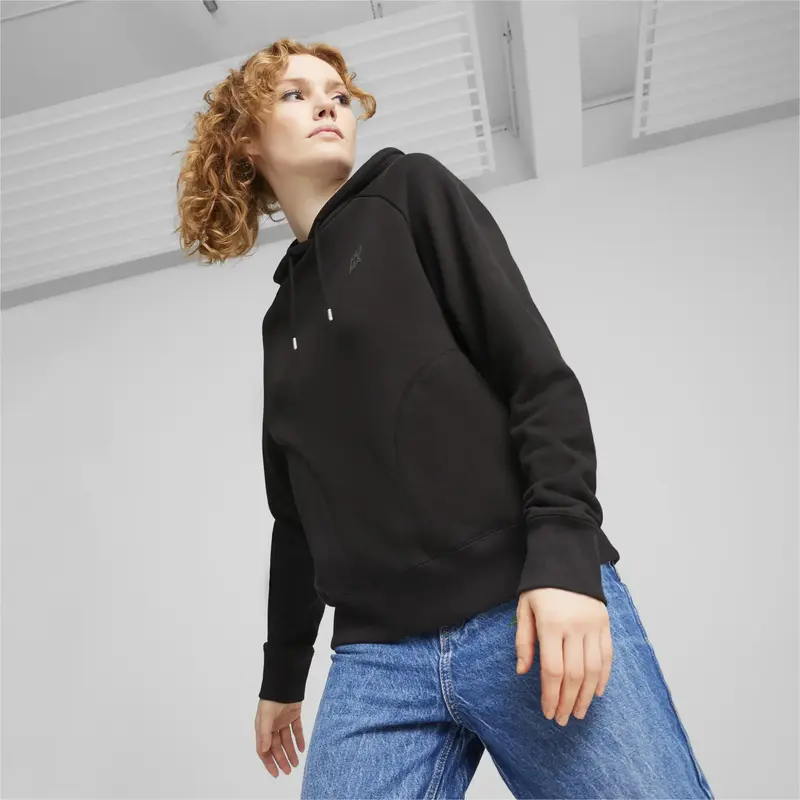 Puma INFUSE Relaxed Hoodie TR Siyah Kadın Sweatshirt