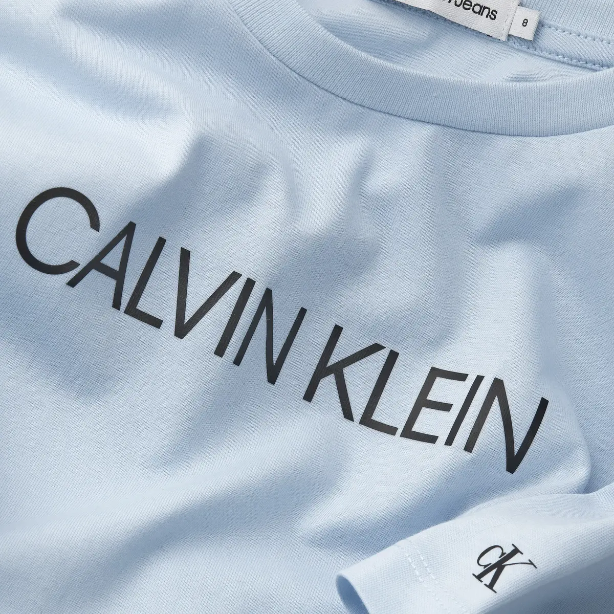 Calvin Klein INSTITUTIONAL T-SHIR Erkek Mavi T-Shirt