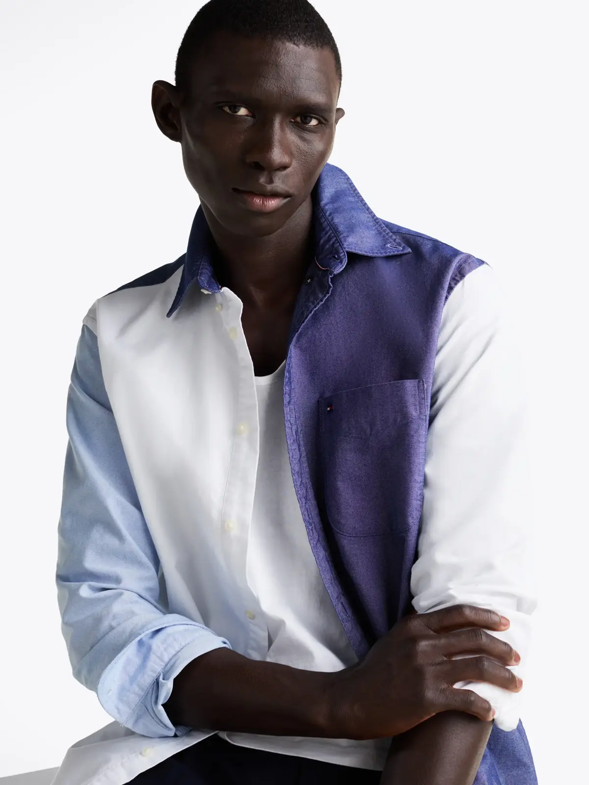 Tommy Hilfiger HERITAGE OXFORD BLOC, 0GY Mavi Erkek Gömlek