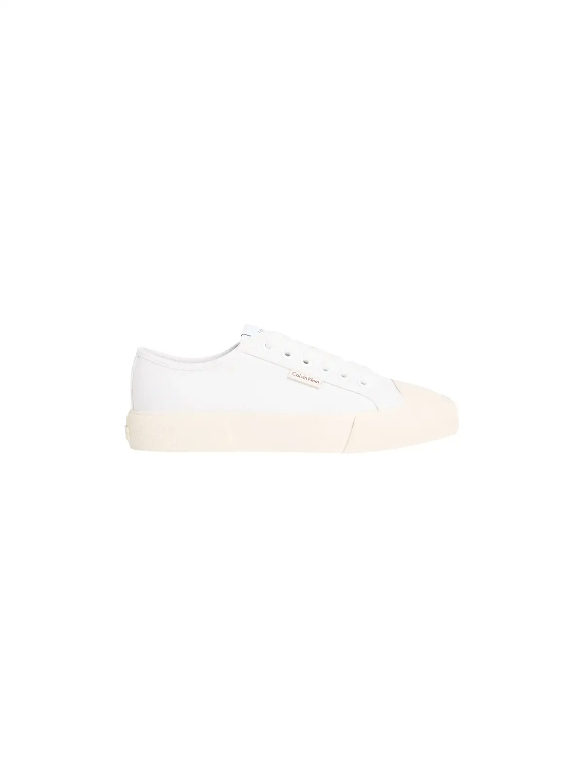 Calvin Klein VULC LACE UP CANVAS, YBR Beyaz Kadın Spor Ayakkabı
