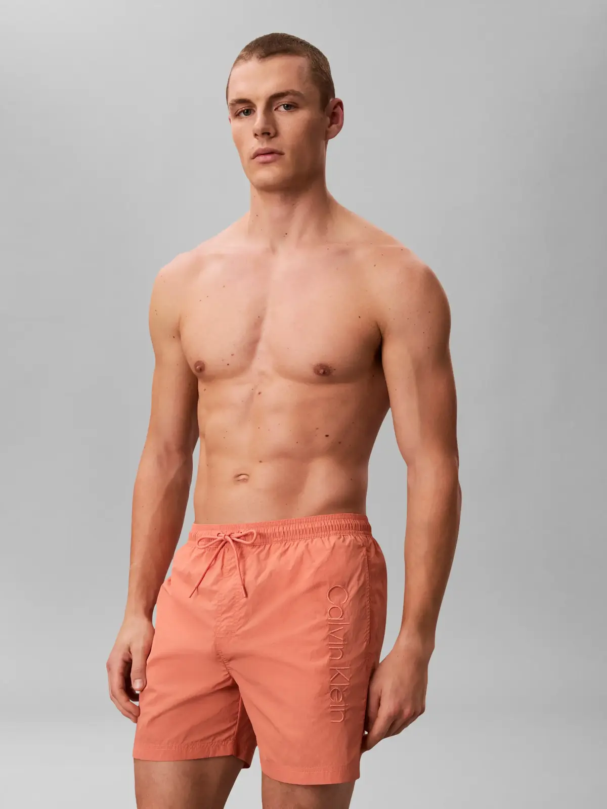 Calvin Klein MEDIUM DRAWSTRING Turuncu Erkek Orta Boy Deniz Şortu