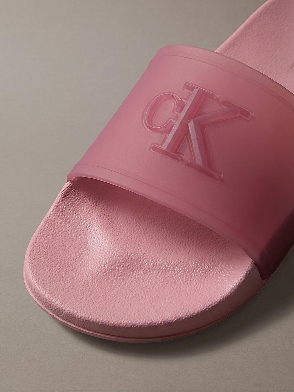 Calvin Klein ESS SLIDE TPU, VCE, 36 Kadın Pembe Plaj Terliği